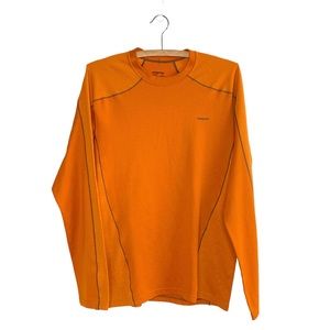 Patagonia Capilene Midweight 3 Crew Long Sleeve Shirt Orange Medium Men / Unisex